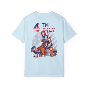 Dog Lovers 4th of July Unisex Garment-Dyed T-shirt - Image 55