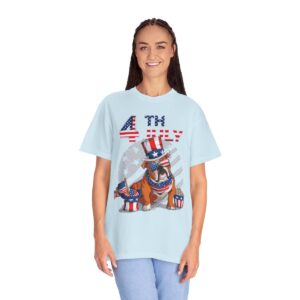Dog Lovers 4th of July Unisex Garment-Dyed T-shirt - Image 58