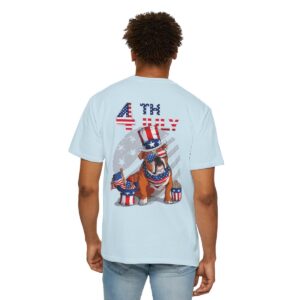 Dog Lovers 4th of July Unisex Garment-Dyed T-shirt - Image 63