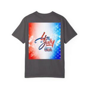 Patch Color Design for 4th of July - Unisex Garment-Dyed T-shirt - Image 3