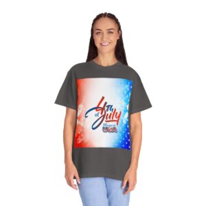 Patch Color Design for 4th of July - Unisex Garment-Dyed T-shirt - Image 6