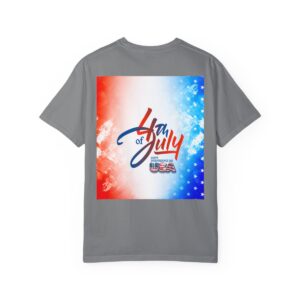 Patch Color Design for 4th of July - Unisex Garment-Dyed T-shirt - Image 81
