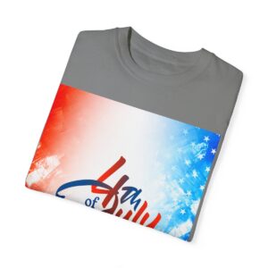 Patch Color Design for 4th of July - Unisex Garment-Dyed T-shirt - Image 82