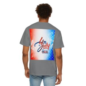 Patch Color Design for 4th of July - Unisex Garment-Dyed T-shirt - Image 90