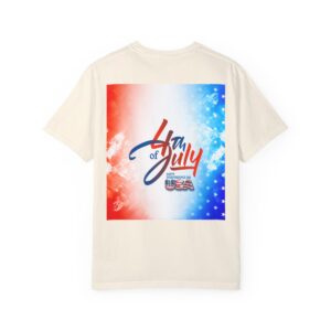 Patch Color Design for 4th of July - Unisex Garment-Dyed T-shirt - Image 29