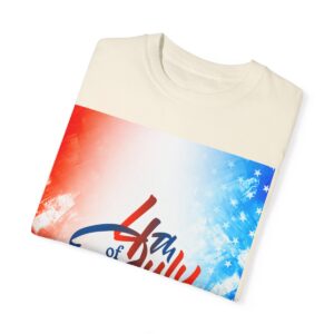 Patch Color Design for 4th of July - Unisex Garment-Dyed T-shirt - Image 30
