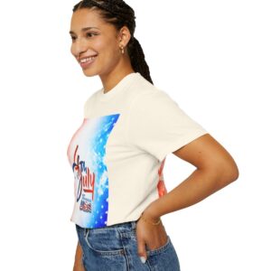 Patch Color Design for 4th of July - Unisex Garment-Dyed T-shirt - Image 35
