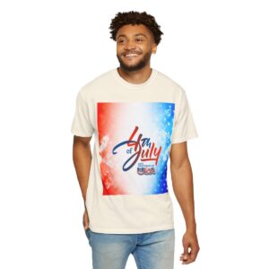 Patch Color Design for 4th of July - Unisex Garment-Dyed T-shirt - Image 37