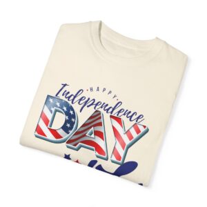 Celebrate in Style with Our Light Color Tee Featuring a Creative 4th of July Design - Unisex Garment-Dyed T-shirt - Image 30