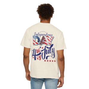 Celebrate in Style with Our Light Color Tee Featuring a Creative 4th of July Design - Unisex Garment-Dyed T-shirt - Image 37