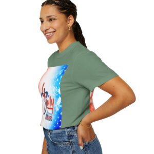 Patch Color Design for 4th of July - Unisex Garment-Dyed T-shirt - Image 126