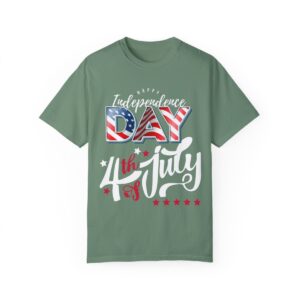 Dark Themed 4th of July Unisex Garment-Dyed T-shirt Featuring a Creative Design - Image 67