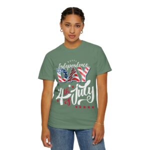 Dark Themed 4th of July Unisex Garment-Dyed T-shirt Featuring a Creative Design - Image 72
