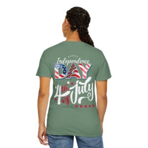 Dark Themed 4th of July Unisex Garment-Dyed T-shirt Featuring a Creative Design - Image 73