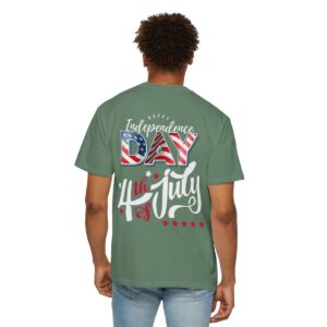 Dark Themed 4th of July Unisex Garment-Dyed T-shirt Featuring a Creative Design - Image 76