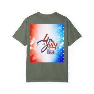 Patch Color Design for 4th of July - Unisex Garment-Dyed T-shirt - Image 107