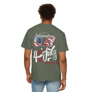 Dark Themed 4th of July Unisex Garment-Dyed T-shirt Featuring a Creative Design - Image 63