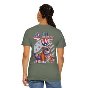Dog Lovers 4th of July Unisex Garment-Dyed T-shirt - Image 40