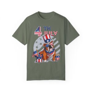 Dog Lovers 4th of July Unisex Garment-Dyed T-shirt - Image 41