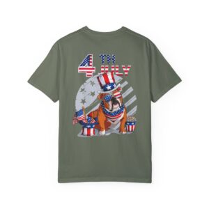 Dog Lovers 4th of July Unisex Garment-Dyed T-shirt - Image 42