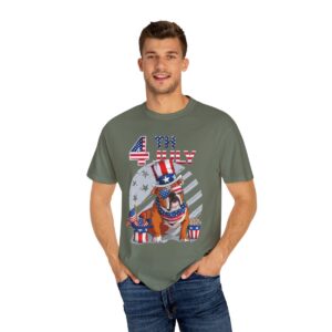 Dog Lovers 4th of July Unisex Garment-Dyed T-shirt - Image 44