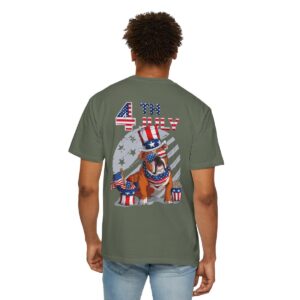 Dog Lovers 4th of July Unisex Garment-Dyed T-shirt - Image 50