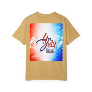 Patch Color Design for 4th of July - Unisex Garment-Dyed T-shirt - Image 42