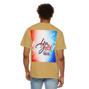Patch Color Design for 4th of July - Unisex Garment-Dyed T-shirt - Image 51