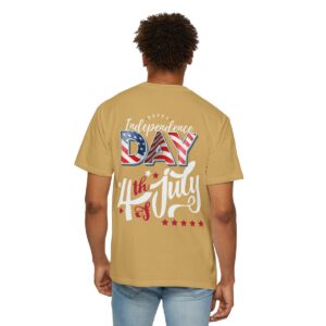 Dark Themed 4th of July Unisex Garment-Dyed T-shirt Featuring a Creative Design - Image 24