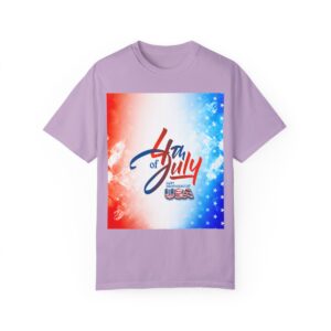 Patch Color Design for 4th of July - Unisex Garment-Dyed T-shirt - Image 184