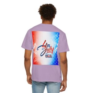 Patch Color Design for 4th of July - Unisex Garment-Dyed T-shirt - Image 194