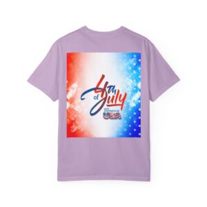 Patch Color Design for 4th of July - Unisex Garment-Dyed T-shirt - Image 185
