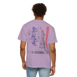 Style with Our Light Color Tee Featuring a Sleek 4th of July Design - Unisex Garment-Dyed T-shirt - Image 50