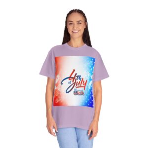 Patch Color Design for 4th of July - Unisex Garment-Dyed T-shirt - Image 188