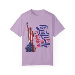 Statue of Liberty Tee for 4th of July - Unisex Garment-Dyed T-shirt - Image 41