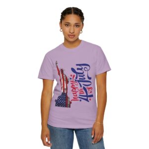 Statue of Liberty Tee for 4th of July - Unisex Garment-Dyed T-shirt - Image 46