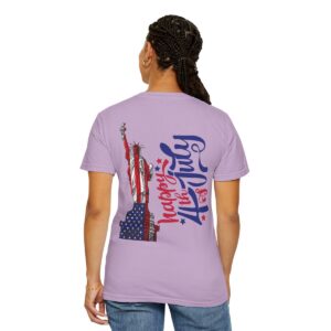 Statue of Liberty Tee for 4th of July - Unisex Garment-Dyed T-shirt - Image 47