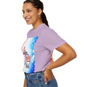 Patch Color Design for 4th of July - Unisex Garment-Dyed T-shirt - Image 191