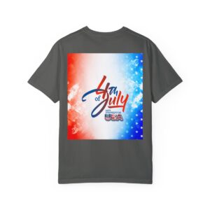 Patch Color Design for 4th of July - Unisex Garment-Dyed T-shirt - Image 68