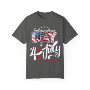 Dark Themed 4th of July Unisex Garment-Dyed T-shirt Featuring a Creative Design - Image 41