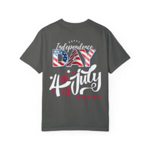 Dark Themed 4th of July Unisex Garment-Dyed T-shirt Featuring a Creative Design - Image 42