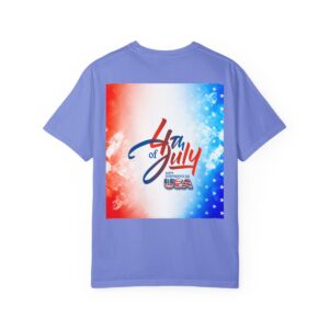 Patch Color Design for 4th of July - Unisex Garment-Dyed T-shirt - Image 146