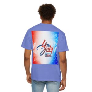 Patch Color Design for 4th of July - Unisex Garment-Dyed T-shirt - Image 155
