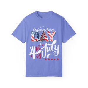 Dark Themed 4th of July Unisex Garment-Dyed T-shirt Featuring a Creative Design - Image 80