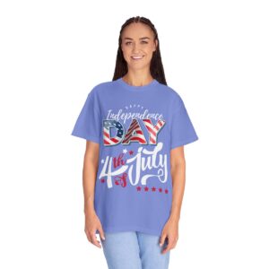 Dark Themed 4th of July Unisex Garment-Dyed T-shirt Featuring a Creative Design - Image 84