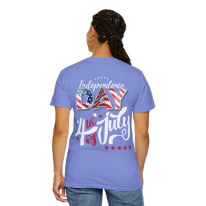 Dark Themed 4th of July Unisex Garment-Dyed T-shirt Featuring a Creative Design - Image 86