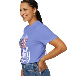 Dark Themed 4th of July Unisex Garment-Dyed T-shirt Featuring a Creative Design - Image 87