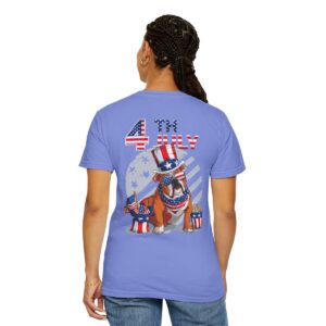Dog Lovers 4th of July Unisex Garment-Dyed T-shirt