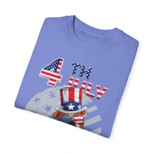 Dog Lovers 4th of July Unisex Garment-Dyed T-shirt - Image 4