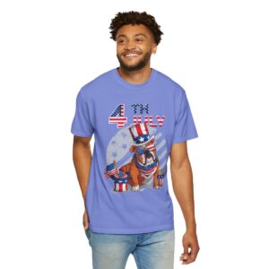Dog Lovers 4th of July Unisex Garment-Dyed T-shirt - Image 10